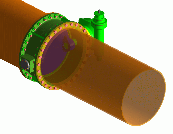 Butterfly valve - 3D CAD